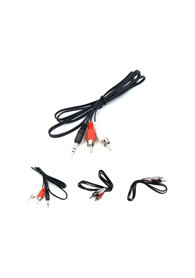 Speeduf 1.5 Metre Stereo Lale Kablo Ses Sistemi Kablosu Aux Rca