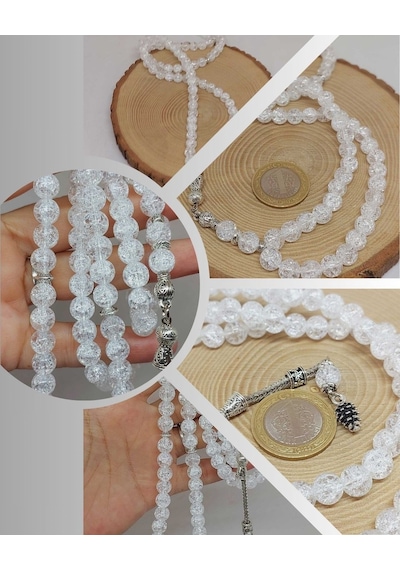 Necef Taşı 99luk Tesbih 8mm 3617 Çok Renkli