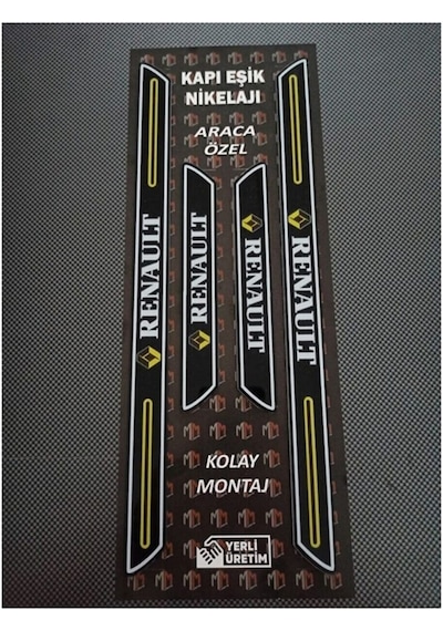 Renault 18 Kapı Eşiği + Logolu Çamurluk Venti Set