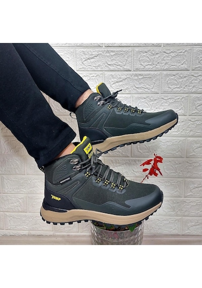 Jump 29652 Haki Waterproof Kaymaz Rahat Erkek Bot 001