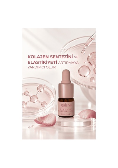 Gülsha %100 Saf Esansiyel Gül Yağı 3 ML