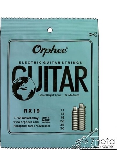 Orphee Rx19 Elektro Gitar Teli 11-50 Orphee Rx19 Elektro Gitar Teli 11-50