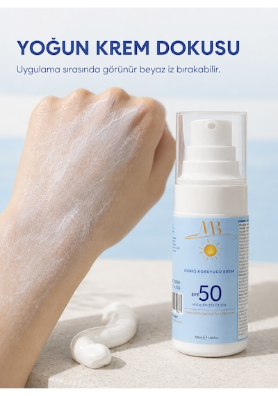 Minia Bahçe Yüz ve Vücut İçin Yüksek Koruyucu Güneş Kremi SPF50 50 ML