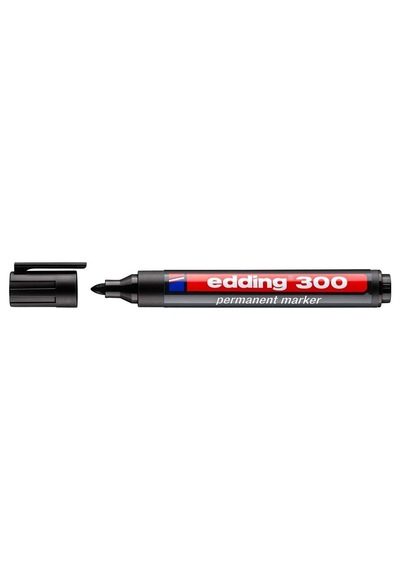 Edding 300 Permanent Markör - Siyah - 1 Kalem - 1,5-3 Mm Yuvarlak Uçlu Genel