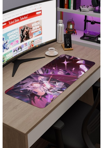 Durin Genshin Impact Anime Oyuncu V2 - 70x30 Xl Gaming Mouse Pad Fare Altlığı