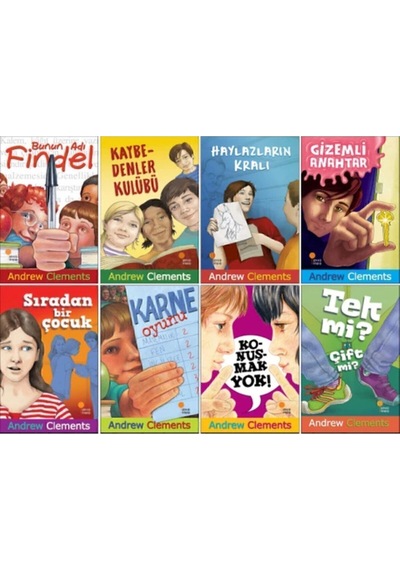 Andrew Clements Tüm Kitapları 8 Kitap Set - Bunun Adı Findel - Kaybedenler Kulübü