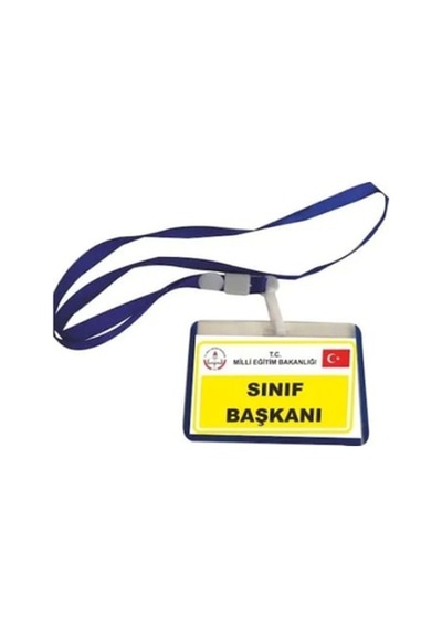 Sınıf Başkanı Yaka Kartı İpli - 2 Adet