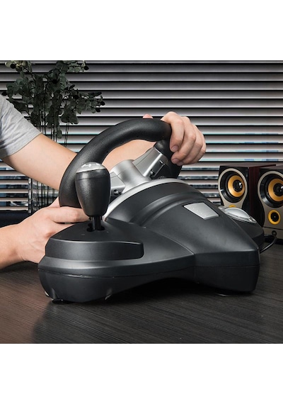 Suntek PS4/PS3 PC İçin 270 Derece Titreşim Yarış Oyun Direksiyon Pedalı Kiti