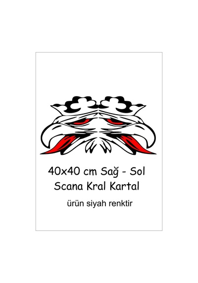 Kartal Sticker 40x40cm Sağ-sol Traktör Kamyon Tır Case Tümosan Massey Erkunt