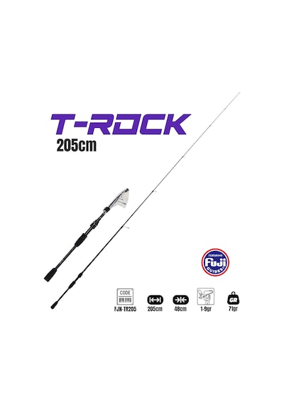 Fujin T-rock 205cm 1-9gr Teleskopik Lrf Kamışı 205 Cm