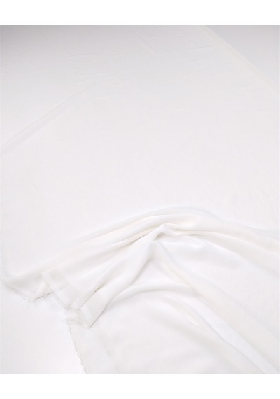 Kırık Beyaz Krep Şifon Kumaş Elbiselik & Bluzluk 140x350cm-12836