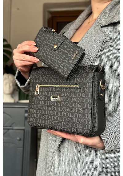 Jps- 5 Bölmeli Kadın Omuz Çantası 29cm 20 Cm 10 Cm 2068-lb - Siyah Kombin Siyah