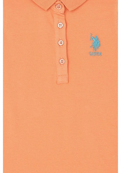 U.S. Polo Assn. Kız Çocuk Polo Yaka Kolsuz Örme Elbise 50289282-vr047 Çok Renkli