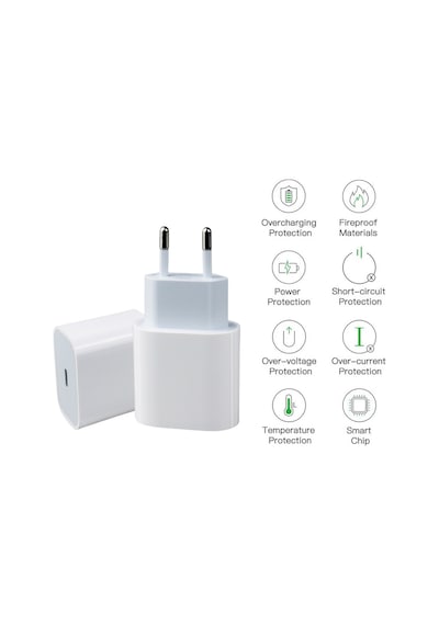 Apple Uyumlu iPad Mini 6.Nesil 20W Usb-C Girişli Hızlı Şarj Cihazı Adaptör - İthalatçı Garantili
