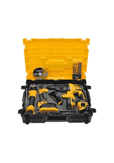 Sgs Combo Set 3 Parça Darbeli Matkap/kırıcı-delici Matkap/avuç Taşlama Makinesi