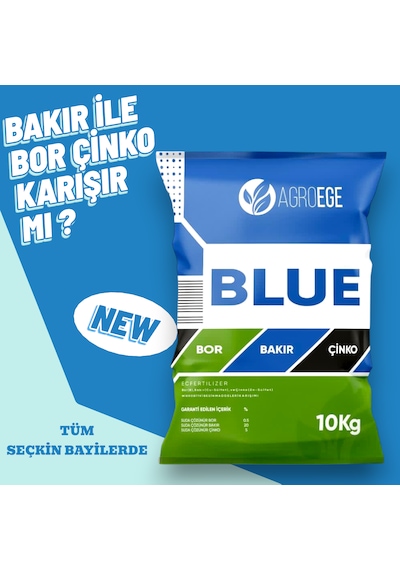 Agroege Blue Mix %20 Bakır % 5 Çinko %0,5 Bor 10 Kg Toz