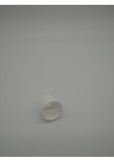 30Ml Cam Amber Şişe İnce Damlalıklı Kilitli Kapak Beyaz(10 Adet)