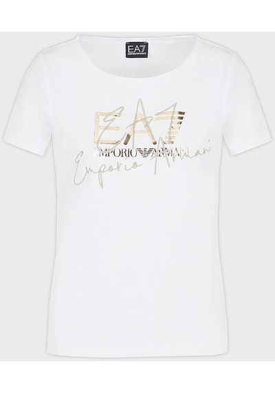 Ea7 Bayan T Shirt 3dtt26 Tjfkz 0101 Beyaz