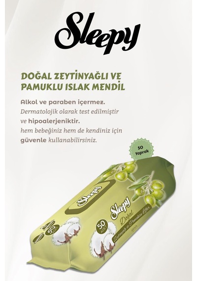 Sleepy 3'lü Yenidoğan Hassas Bakım Seti Ve Rosıe