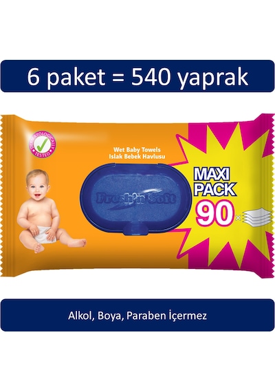 Fresh'N Soft Islak Havlu Mendil 6 X 90'Lı