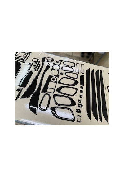 Citroen C Elysee Konsol/maun Kaplama Full Set Parlak Siyah Pianoblack