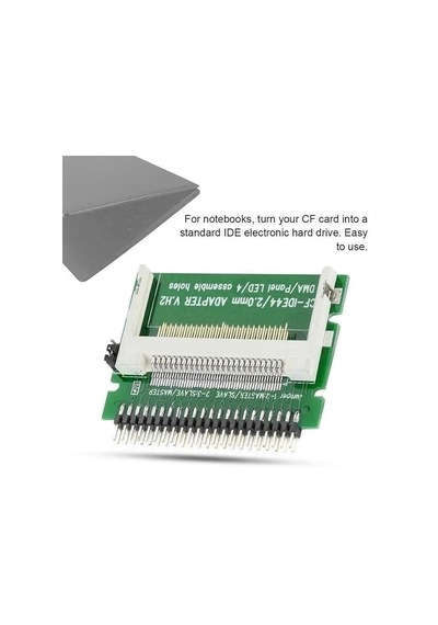 Cf-ıde44 / 2.0mm Adapter V.h2 - Compact Flash Cf - 44 Pin Ide Dönüştürücü Kartı