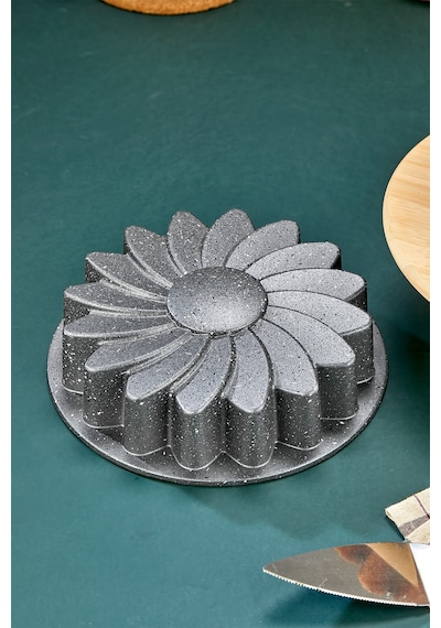 Polochef Yasemin Döküm Granit Kek Kalıbı Gri 26 Cm Gri