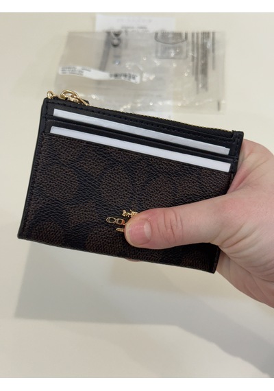 Coach Mini Id Skinny Case Kartlık-cüzdan Acı Kahverengi
