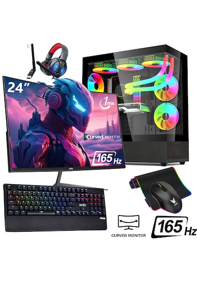 Izoly Ragnarok i7-12700F 32 GB 1 TB NVMe SSD 8 GB RTX3070 24" Free Dos Masaüstü Oyuncu Bilgisayarı