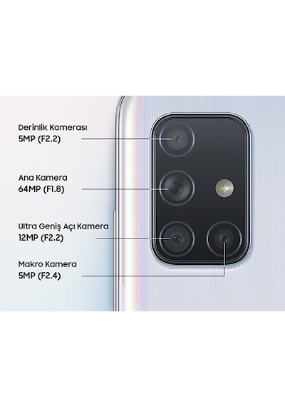 Samsung Galaxy A71 128 GB Siyah (Teşhir-Outlet)