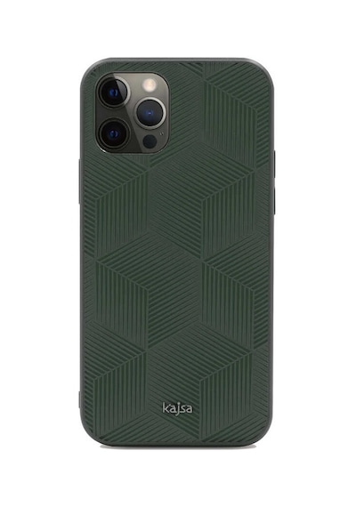 Kajsa Apple Uyumlu iPhone 12 Pro Max Kılıf Kajsa Splendid Serisi 3D Cube Kapak ZORE-219010