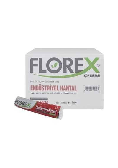 Florex Endüstriyel Hantal Çöp Torbası 20 Rulo