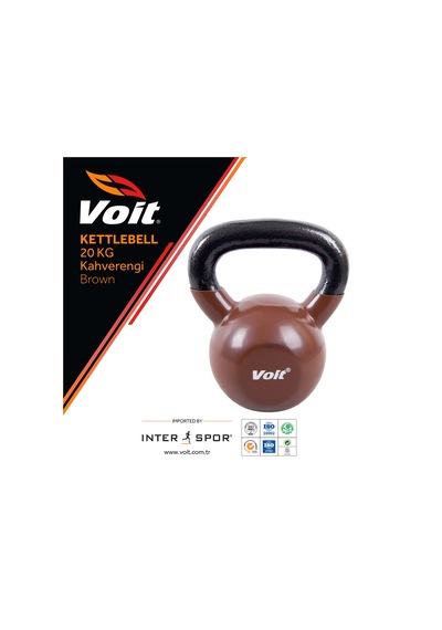Voit Vinyl Kettlebell 20  KG Kahve Kahverengi