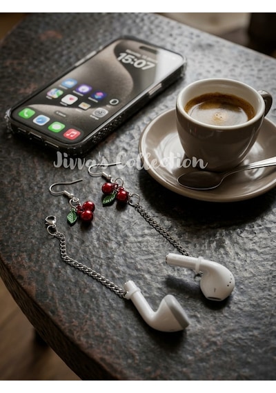 Küpe Ve Kulaklık Tutucu Bir Arada. Çıkarılabilir Kulak Tutucu. Bluetooth Kulaklık Kayıp Önleyici. Gümüş