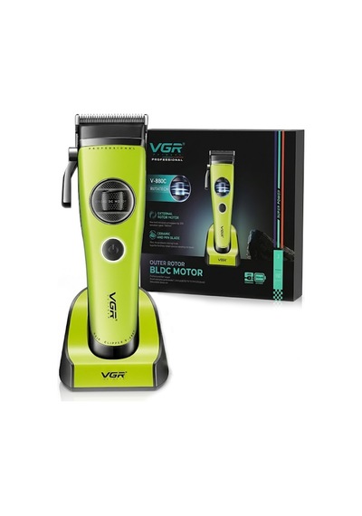V-880c Profesyonel Saç Kesme Makinesi 7200 Rpm Seramik & Mım Çelik Bıçaklı Şarjlı Tıraş Makinesi 10 Taraklı - Clipper