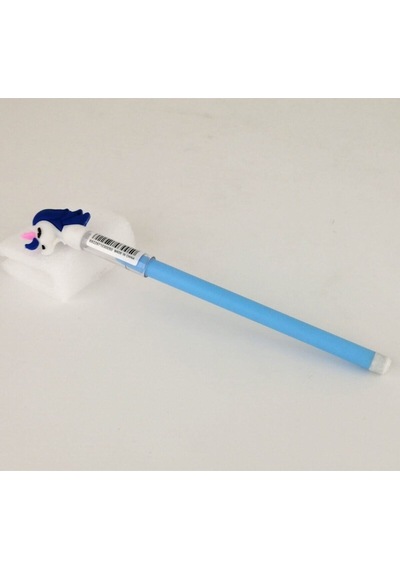 Unicorn Başlıklı Yumurtlayan Kalem Mavi