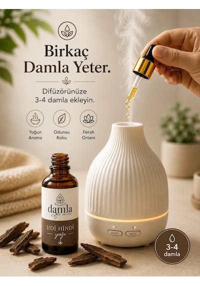 Biodamla Natural Udi Hindi Yağı 50 Ml