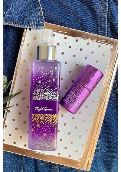 Kozmetik Imm212.267 Night Queen Diamond Shimmer Mist Vücut Spreyi Silver