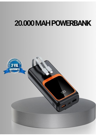 Powerbank 20000 Mah Yüksek Kapasiteli Ve 22.5w Hızlı Şarj Destekli - Altın