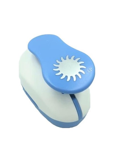 RedApple Şekilli Büyük Boy Delgeç/Şekilgeç 3.8 cm Güneş 44168 Mavi