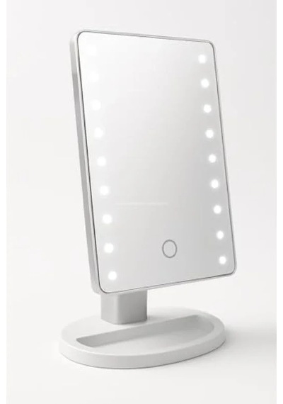 Led Işıklı Dokunmatik Makyaj Aynası - 3 Işık Modu Açık Bej