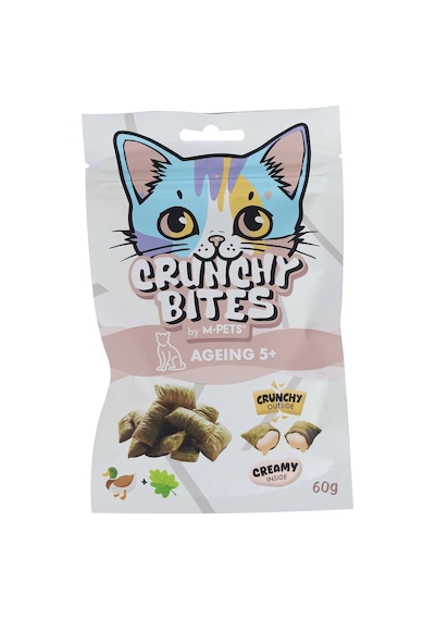 M-pets Crunchy Bıtes Ageıng 5+ Fonksiyonel Kedi Ödülü 60gr
