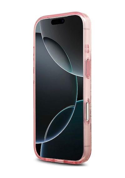 Apple Uyumlu iPhone 17 Pro Kılıf Guess Lisanslı M-safe Özellikli Flower Tonal Circle Kapak Pembe Pembe