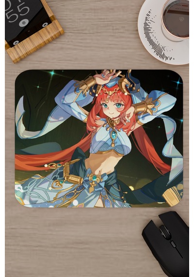 Nilou Genshin Impact Anime Gacha V1 - 22x18 Gaming Mouse Pad Fare Altlığı