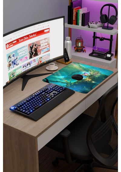 Ori And The Will Of The Wisps Dikişli Kauçuk Oyuncu Mousepad V3 - 48x40 Xl Gaming Mouse Pad