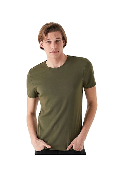 Mavi Bisiklet Yaka T-shirt Haki