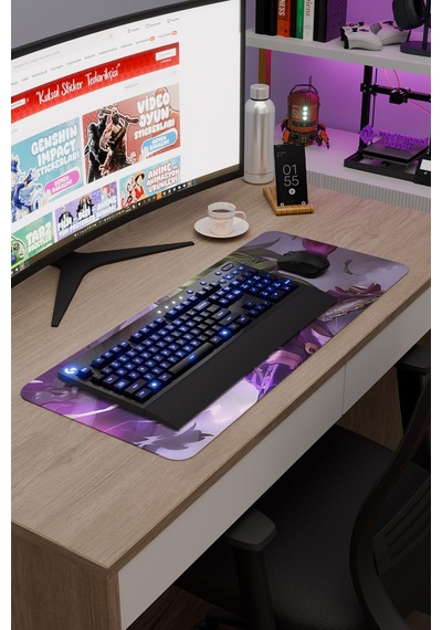 Kuki Shinobu Genshin Impact Anime Oyuncu V2 - 70x30 Xl Gaming Mouse Pad Fare Altlığı