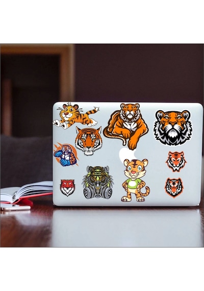 Leopar Sticker Set -1 11 Parça Telefon, Tablet, Defter, Laptop Sticker