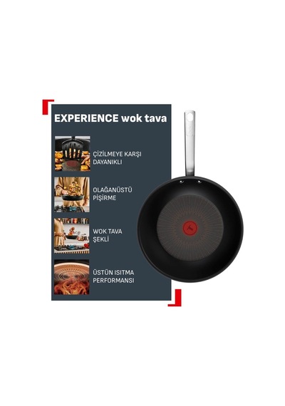 Tefal Experience Fusion Core 9x Wok Tava - 28 Cm Diğer