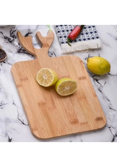 Geyik Boynuzlu Ahşap Kesim Panosu 37x18